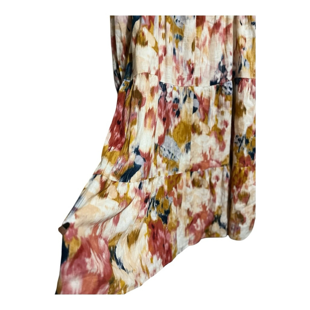 EUC DONNA MORGAN Multicolor Abstract Print Maxi Dress Women’s Size 12 - Picture 6 of 10